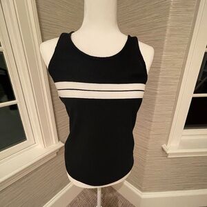 Tory Burch Active Black & White Top